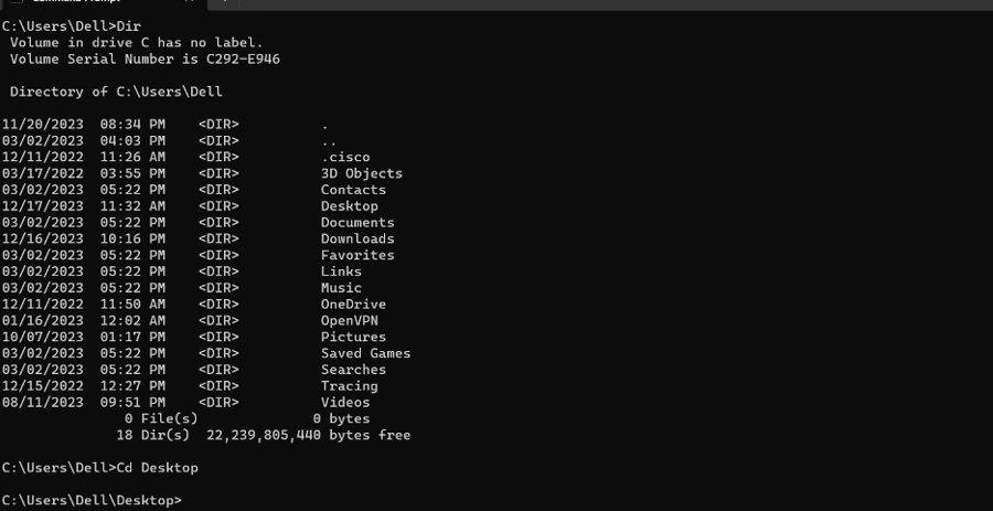 Creating Files Using Windows DOS Commands